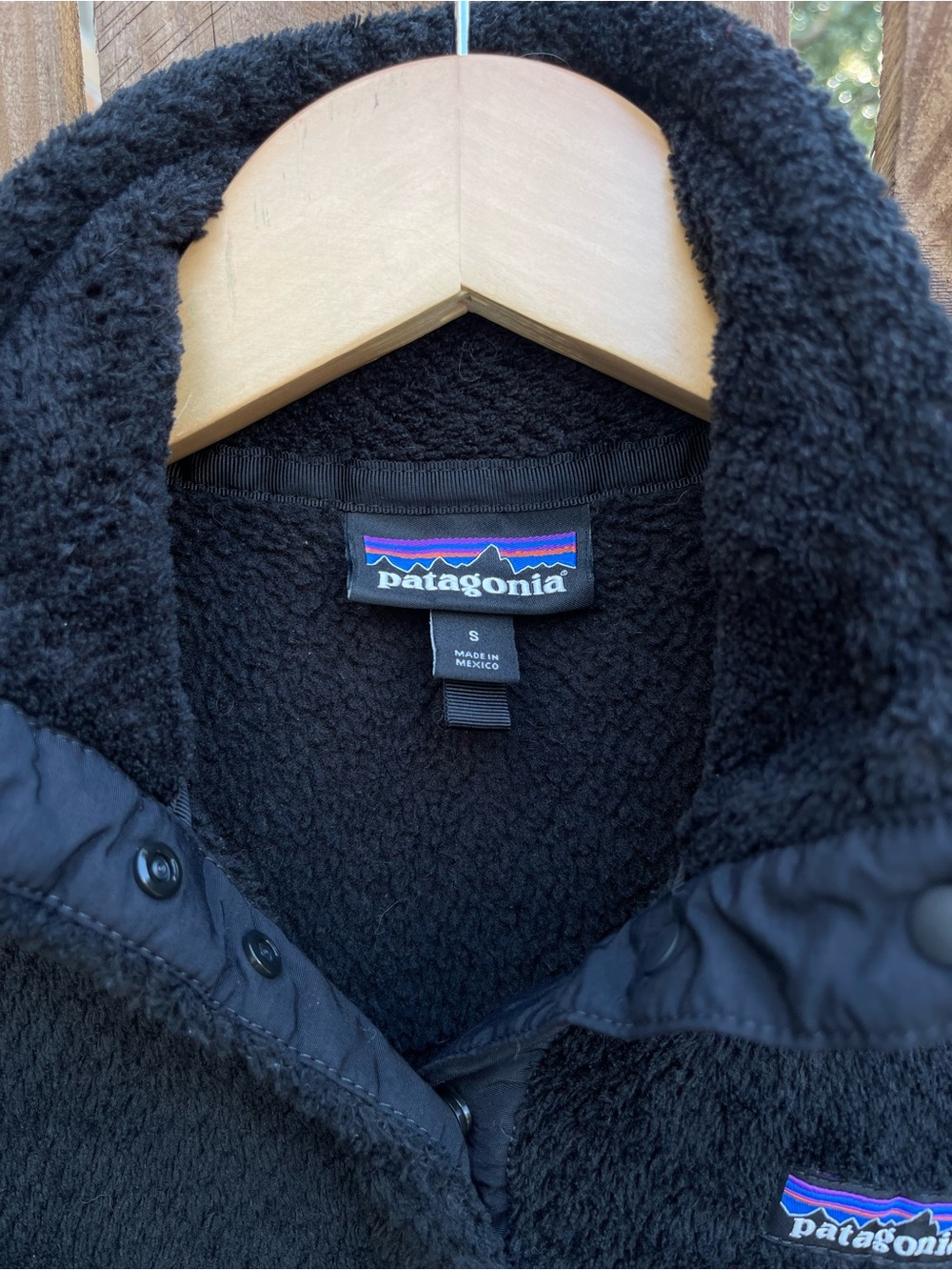 Patagonia Women's S Re-Tool Snap-T Pullover Fleece Jacket Black 18x24